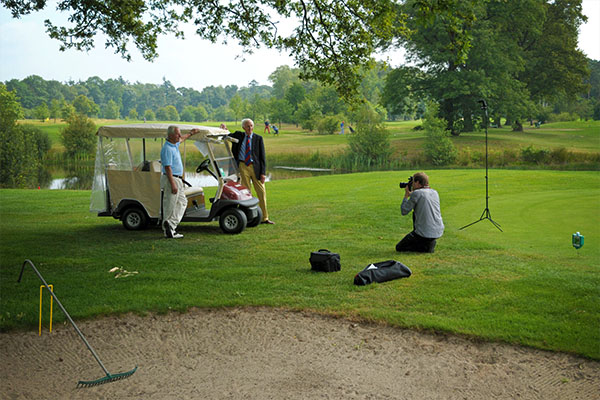 fotograaf op golfbaan twente